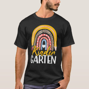 T-shirt Maternelle Arc-en-ciel Retour à l'école Filles Gar