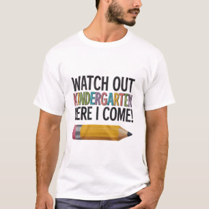 T-shirt Maternelle Attention Me Voici Retour à l'école 