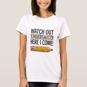 T-shirt Maternelle Attention Me Voici Retour à l'école 