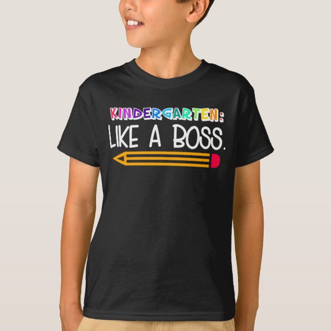 T-shirt Maternelle : Comme Un Patron (Devant)