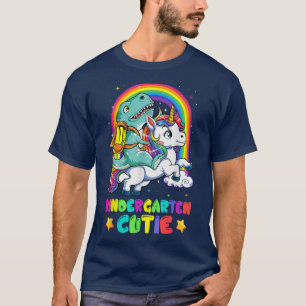 T-shirt Maternelle Cutie équitation Unicorne Retour à l'éc