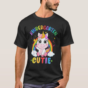 T-shirt Maternelle Cutie Unicorn Retour À L'École Filles K