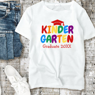 T-shirt maternelle Diplômée Rainbow Letters Enfants