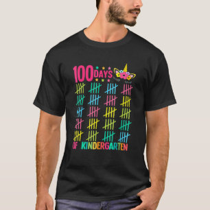 T-shirt Maternelle Licorne 100 Jours D'école Fille Magique