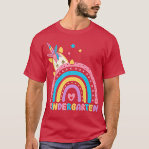 T-shirt Maternelle Licorne Arc-en-Ciel Retour à l'École En