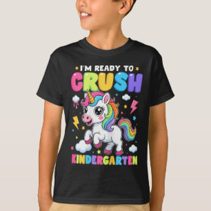 T-shirt Maternelle Licorne Me Voici De Retour À L'école Gi