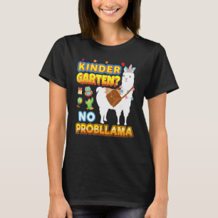 T-shirt Maternelle Pas De Probllama Retour À L'école Lama 