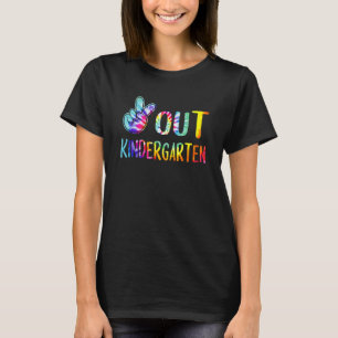 T-shirt Maternelle Peace Out Joyeux Dernier Jour D'école T