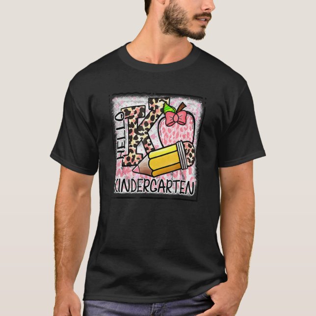 T-shirt Maternelle Pomme Léopard  Élève Enseignant (Devant)
