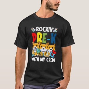 T-shirt Maternelle Pré-Rentrée Drôle de Chien Corgi Pré Ma