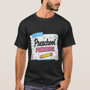 T-shirt Maternelle retour à l'école pour filles rose mater