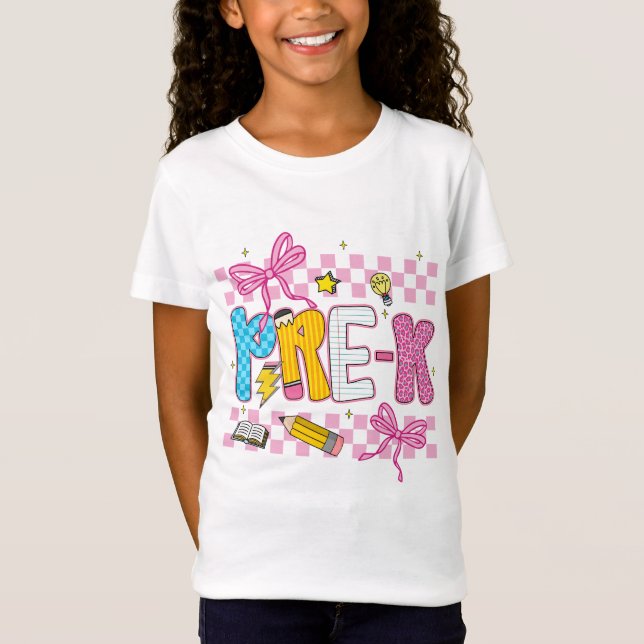 T-Shirt Maternelle Rétro PRE-K  (Devant)