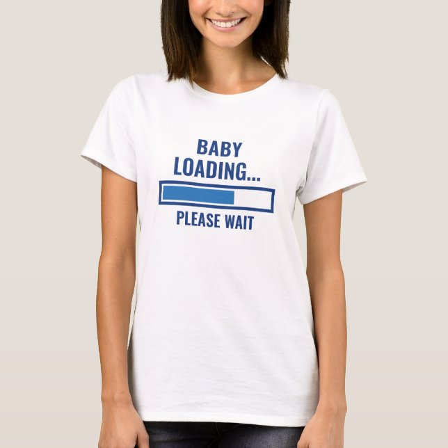 T-shirt Maternité Chargement bébé (Devant)