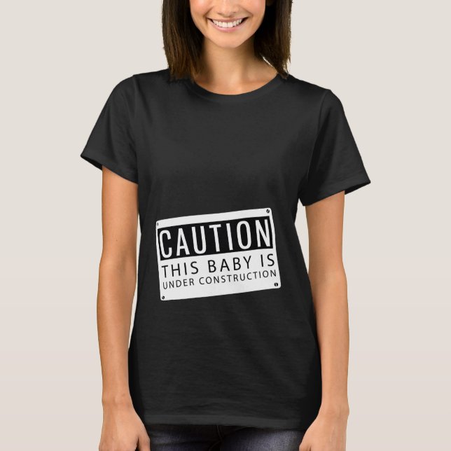 T-shirt Maternité en construction (Devant)