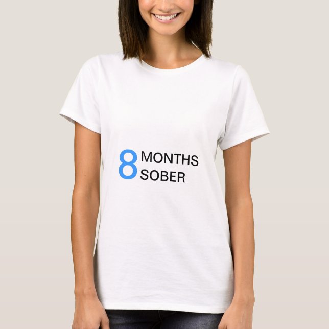 T-shirt Maternité sobère de 8 mois (Devant)