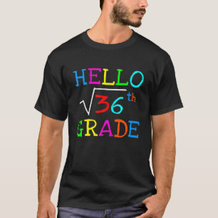 T-shirt Math 6E Année Carré Racine De 36 Enseignant Retour