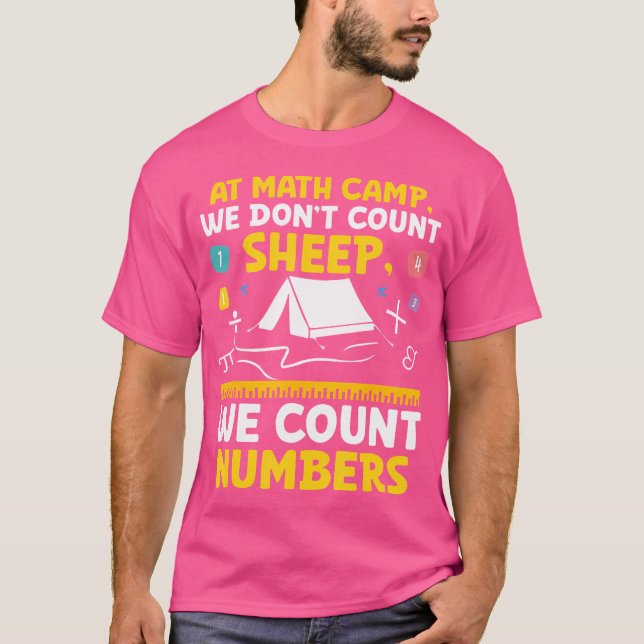 T-shirt Math Camp Math Camper Mathematician Camping Mathem (Devant)