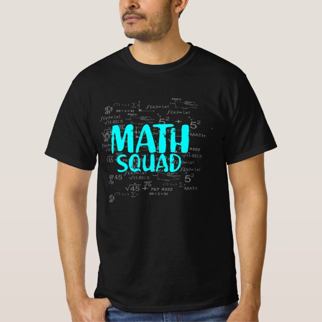 T-shirt Math Chemise Math Escouade Cadeaux (Devant)