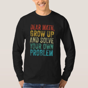 T-shirt Math Cher professeur de mathématiques Mème étudian