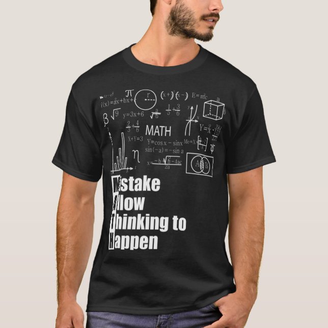 T-shirt Math cheval dit à l'académie (Devant)