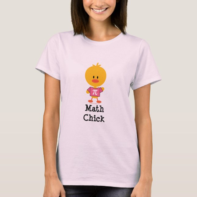 T-shirt Math Chick Tee - shirt biologique (Devant)