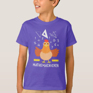 T-shirt Math Chicken Gag Funny Mathemachickicken Nerd