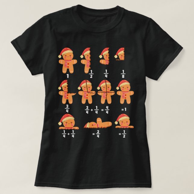 T-shirt Math Christmas Gingerpain Mathématique Enseignant  (Design devant)