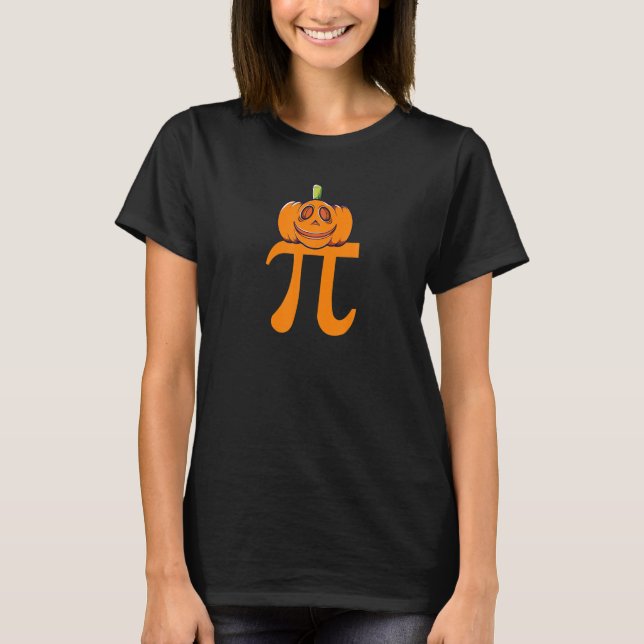 T-shirt Math citrouille Pi Pie (Devant)