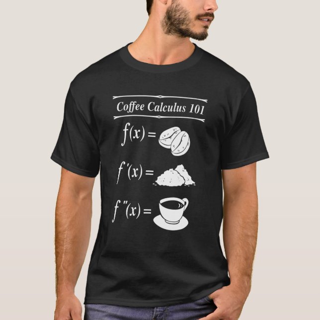 T-shirt Math Coffee Calculus (Devant)