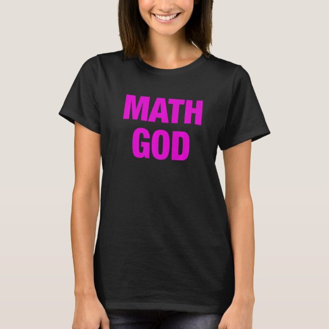 T-shirt Math Dieu Gag Ironique Pour Les Idiots Mathématiqu (Devant)