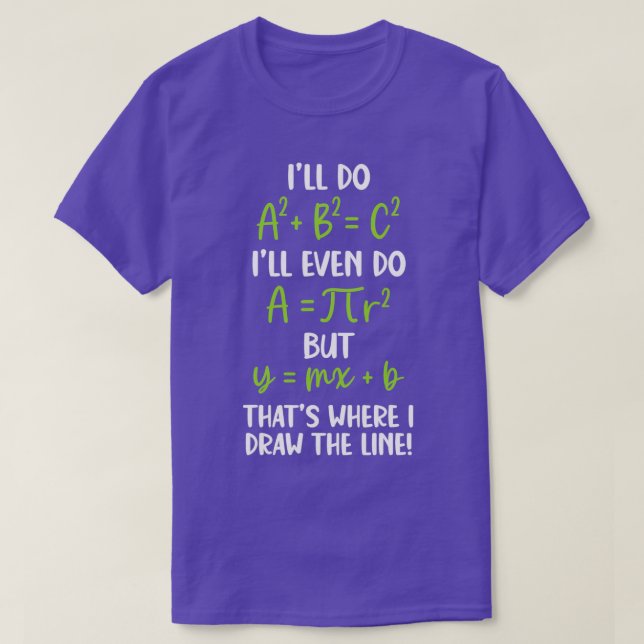 T-shirt Math Dire Drôle Math Plaisanterie Mathématicien (Design devant)