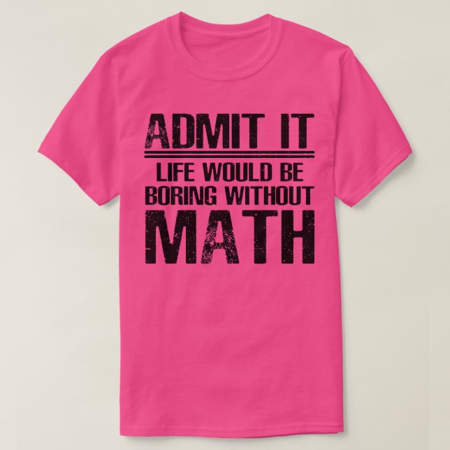 T-shirt Math Dit Drôle (Design devant)