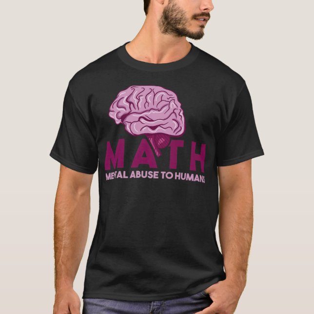 T-shirt Math don mathématiques enseignant sport spectacle  (Devant)