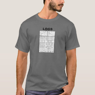 T-shirt Math Éducatif Algebra LOGS Et Prop Logarithmique