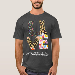 T-shirt Math Enseignant Aimer Crayon Pâques Jour de Pâques
