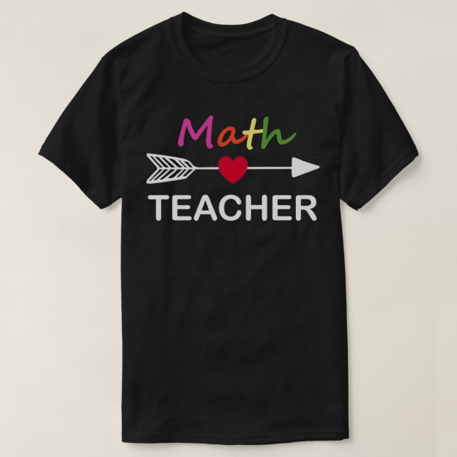 T-shirt Math Enseignant Chemise Math Chemises Math Enseign (Design devant)