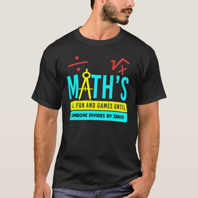 T-shirt Math Enseignant École Collège Étudiant Mathématiqu (Devant)