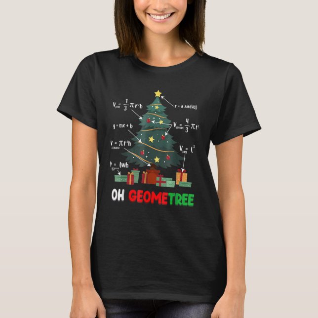 T-shirt Math Enseignant en sciences géométrée Géométrie No (Devant)