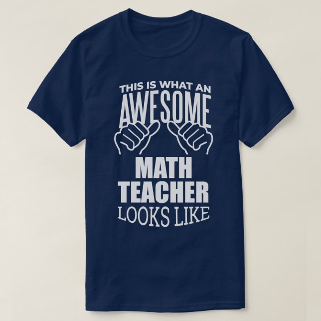 T-shirt Math Enseignant Funny Cadeau Design 2 (Design devant)