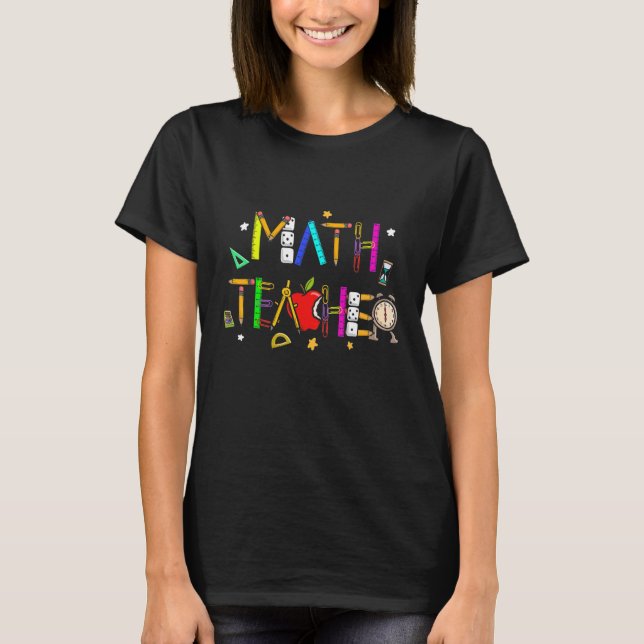 T-shirt Math Enseignant Informatique Mathématiques Mathéma (Devant)