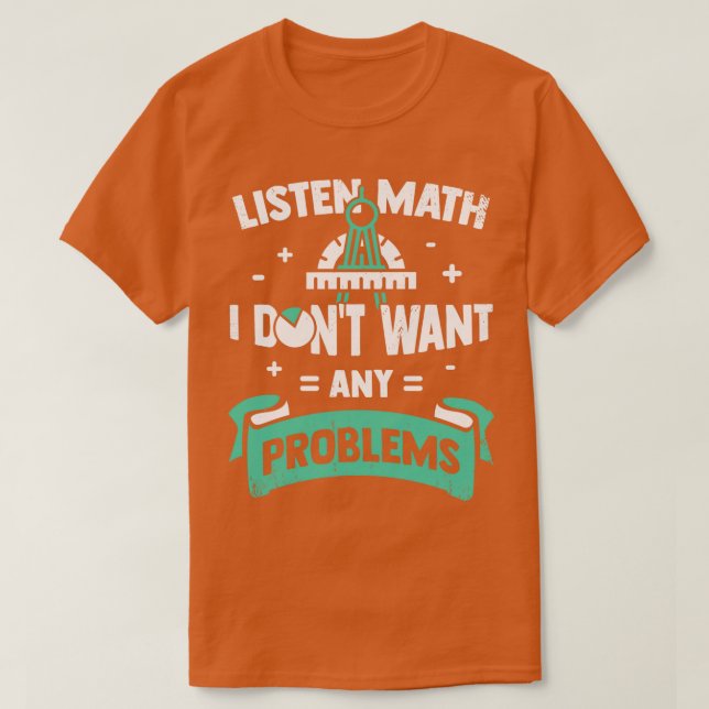 T-shirt Math Enseignant Mathématiques Cadeau (Design devant)
