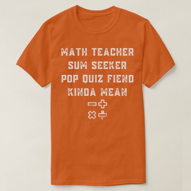 T-shirt Math Enseignant Sum Chercheur Mind Évolution Probl (Design devant)