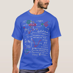 T-shirt Math enseignants formules feuille triche cool geek
