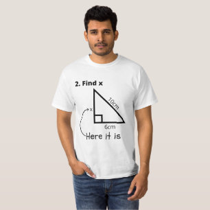 T-shirt Math Est Facile À Trouver X Ici C'Est