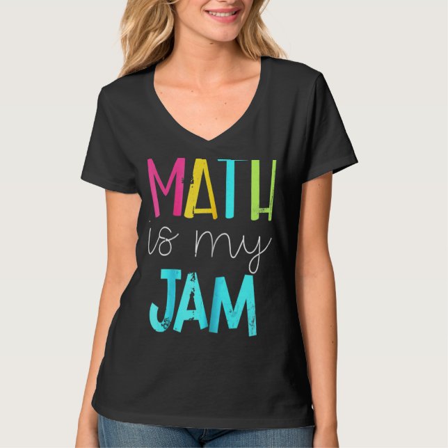 T-shirt Math Est Mon Jam Math Enseignant Équipe Enseignant (Devant)