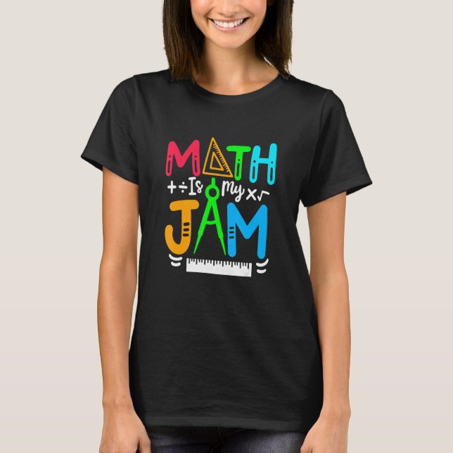 T-shirt Math est mon professeur de mathématiques de confit (Devant)