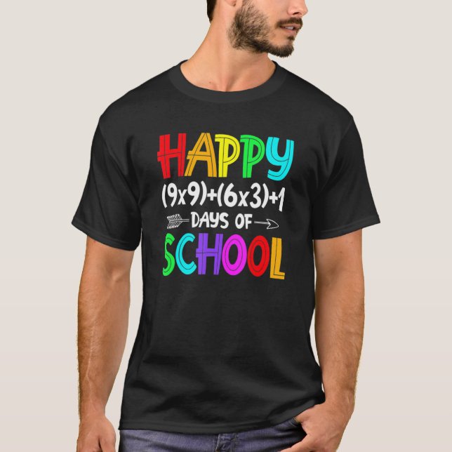 T-shirt Math Formula 100 Days Of School  Math Teacher 100t (Devant)