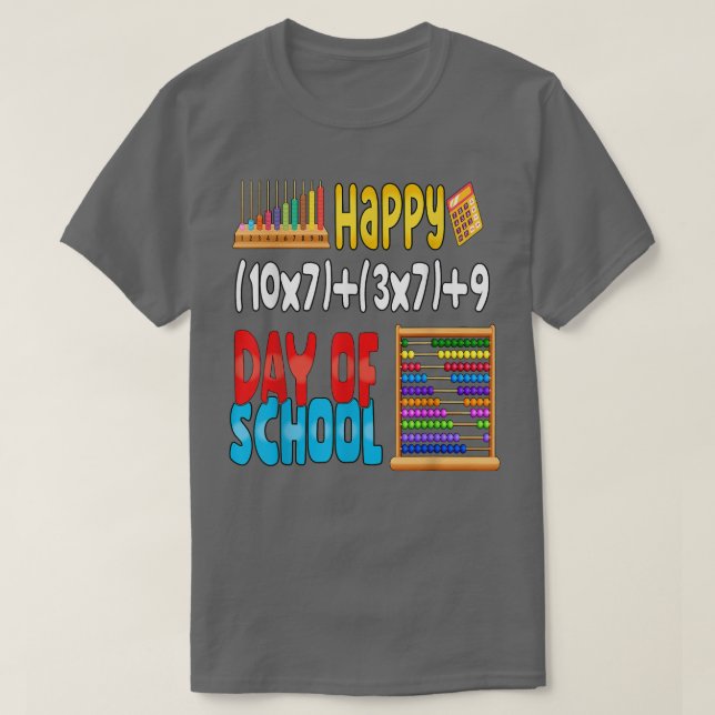 T-shirt Math Formula 100 Jours de Chemise d'école pour ens (Design devant)