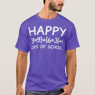 T-shirt Math Formula 100 Jours De Chemise École Professeur