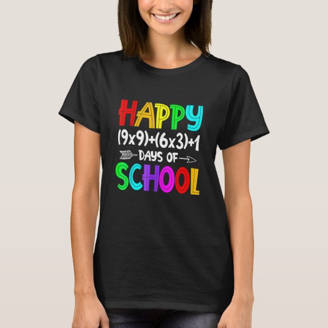 T-shirt Math Formula 100 Jours De L'École Chemise Math Ens (Devant)
